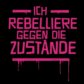 Pinkes Graffiti: „Ich rebelliere gegen die Zustände“